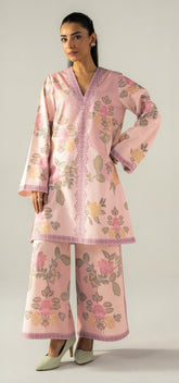 Pink Colour Floral Printed CO'ORD SET CD0006